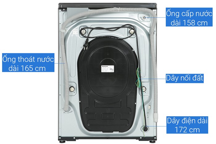 Máy giặt sấy Panasonic Inverter giặt 9 kg sấy 6 kg NA-S96FC1LVT
